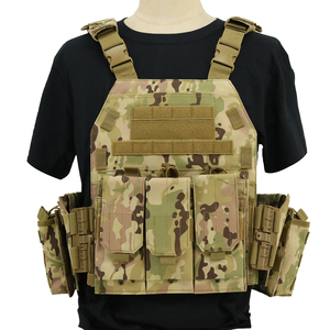 Gilet tactique porte-plaque gilet en nylon léger à dégagement rapide pour hommes armure réglable avec système MOLLE - Product Image 2