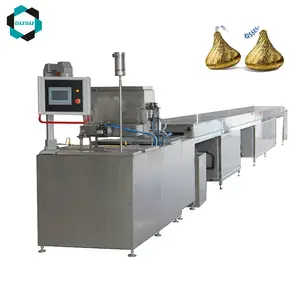 GUSU chocolate processo fábrica doces fazer máquina chocolate gotas depositar máquina