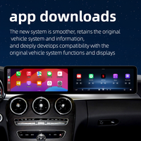 Autoradio Multimédia Écran de Navigation 25,6 Pouces Octa-Core CarPlay pour Mercedes Classe C W205 GLC X253 2011-2022