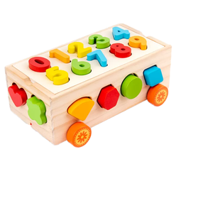 Wooden Shape and Number Sorter <strong>Montessori</strong> Educational <strong>Toy</strong> <strong>for</strong> Toddlers Kids 1 <strong>2</strong> 3 <strong>Year</strong> <strong>Old</strong> Shape Matching Fine Motor Skills - Product Image 6