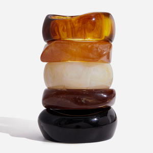 MICCI grosir perhiasan grosir mode musim gugur perhiasan dapat ditumpuk Resin antik gelang Resin dapat dioksigen Resin - Product Image 1