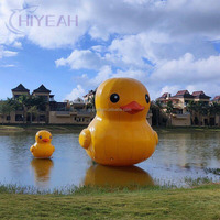 Canard jaune gonflable grand canard géant gonflable énorme pour sauter canard PVC pour modèle publicitaire