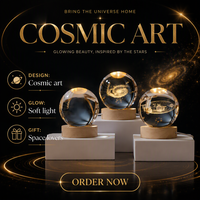 Sinyore Boule de cristal optique K9 sculptée écologique, thème iceberg, forme carrée, base en bois rechargeable avec LED, coffret cadeau de luxe