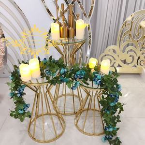 Tubos <span class=keywords><strong>de</strong></span> Acero Inoxidable con Diseño Triangular para Muebles, Columnas, Mesas para Pasteles, Soportes, Plintos, Pedestales, Decoraciones <span class=keywords><strong>de</strong></span> Boda - Product Image 5