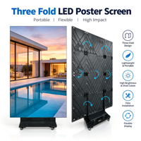 Écran d'affichage LED pliable pour salle de conférence, P1.86, affichage publicitaire pliable, signalisation numérique intérieure, support d'affichage