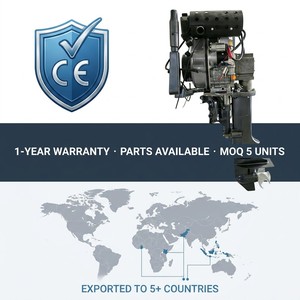 Motor fueraborda diésel de 15 HP y 4 tiempos con refrigeración por aire, bajo consumo de aceite, resistente a la corrosión, para embarcaciones de pesca y navegación marítima. - Product Image 3