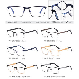 نظارات بصرية معدنية للرجال طراز جديد مللي مللي بسعر الجملة تدعم النظارات الطبية العصرية المضادة للضوء الأزرق - Product Image 6