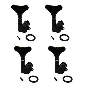 Afinadores de Bajo negro 2 + 2 sellados, clavijas de afinación de llaves, cabezales de máquina, clavijas de sintonización de bajo para guitarra de 4 cuerdas - Product Image 4