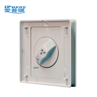 Interrupteur de contrôle de vitesse rotatif série 86 220-240V - Vitesse minimale réglable, installation facile pour ventilateurs/pompes/souffleurs
