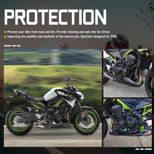 XXUN moto ventre Pan moteur Spoiler inférieur carénage capot couverture corps cadre panneau pour <span class=keywords><strong>Kawasaki</strong></span> <span class=keywords><strong>Z900</strong></span> 2020 2021 2022 <span class=keywords><strong>2023</strong></span> 2024 - Product Image 3