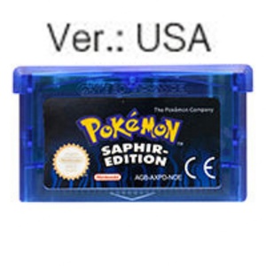 All in One Emerald Leaf Green RireRed Ruby Sapphire Plastic <b>Game</b> Cartridge for Gameboy - Product Image 2