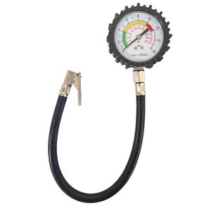 Manómetro de Presión de Neumáticos para Camión, Analógico, de 0-220 psi, con Manguera Flexible y Mandril Recto para Herramientas Neumáticas - Product Image 4