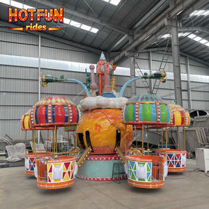 Manège à Bascule Rotatif 12 Places pour Enfants, Thème Voyage autour <span class=keywords><strong>du</strong></span> <span class=keywords><strong>Monde</strong></span>, Idéal pour Parcs <span class=keywords><strong>d</strong></span>'Attractions Extérieurs, Fêtes Foraines et Carnavals - Meilleures Ventes - Product Image 2
