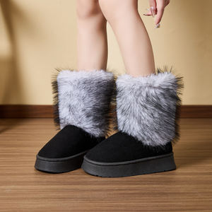 <span class=keywords><strong>Bottes</strong></span> de neige pour femmes, d'hiver, en daim, doublées de fourrure, imperméables, antidérapantes, plateforme, <span class=keywords><strong>bottes</strong></span> de neige à la cheville pour femmes - Product Image 5