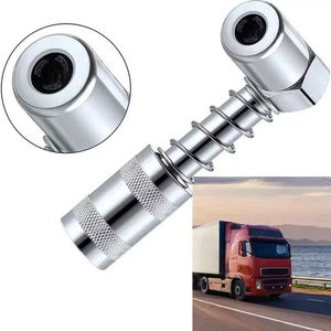 Punta de pistola de engrase de acero inoxidable de 90 grados, conector de ángulo recto para pistola de engrase manual, accesorio para herramienta de lubricación - Product Image 2