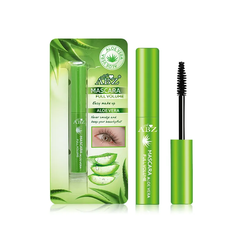 Mascara Liquide Aloe Vera avec Eyeliner Bouclé Imperméable Longue Durée Allongement des Cils Épais Caractéristique Ingrédients Chimiques