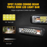 Foco LED de 48W para Motocicleta, Luces Intermitentes Impermeables, Faros Delanteros, Lámpara de Trabajo de 12-60V para Vehículos Todoterreno, Barcos y Camiones