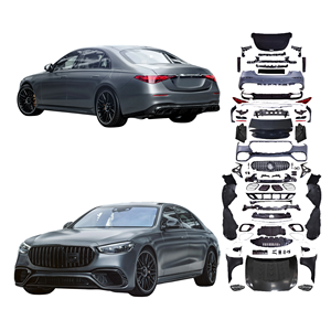 Kit carrosserie pour <span class=keywords><strong>Mercedes</strong></span>-Benz <span class=keywords><strong>Classe</strong></span> S W221 2006-2013 Mise à niveau vers W223 AMG S63 Style Pare-chocs Phare Plug and Play Installation facile - Product Image 1