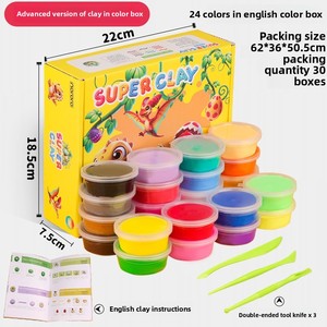 Kit de Pâte à Modeler Ultra-Légère 2KG à Séchage à l'Air pour Cosplay, 36 Couleurs, Slime Non Toxique, Outils en Plastique Faits Main DIY pour Développer la Créativité des Enfants - Product Image 4