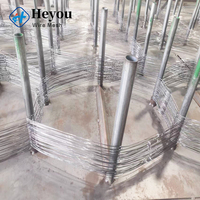 Approvisionnement d'usine MZP barrière en treillis métallique à faible visibilité 26 couches Structure multi-anneaux pour la zone de restriction d'accès au sol en Ukraine
