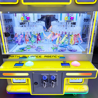 Haute qualité 220V monnayeur 4 joueurs Arcade grue poupée Machine SDK affichage LED matériel de carte personnalisé âges 6 + 1 an