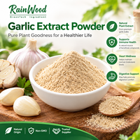 Extrait de Ail en Poudre Rainwood, Extrait d'Ail Standardisé, Allicine, Ingrédient Botanique pour Complément Alimentaire