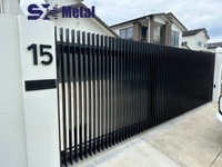 Nieuw design Australische stijl aluminiumlegering verticale blad veiligheidsomheining 6 voet paardenhek met zwarte poedercoating
