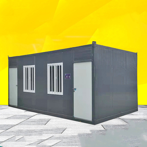 Casa contenedor de acero prefabricada moderna de 3 dormitorios con baño completo para hotel familiar, escuela, centro comercial, taller, uso exterior y entrada - Product Image 2