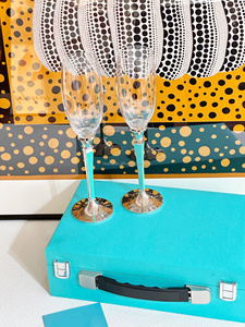 Hot Selling Luxury Gold Band Design Elegant Champagne Glasses - Product Image 4