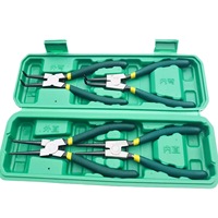Vente en gros de 7 pouces en acier à haute teneur en carbone ensemble d'outils en filet de qualité industrielle pince à circlips extérieure multifonctionnelle 4 pièces métrique
