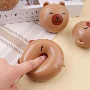 Hot Selling TPR Cute Capybara Squeeze Toys Fun Moldable <b>Squishy</b> Toy Slow Rising Rubber Fidget Squeeze Toys for Kids - Product Image 4