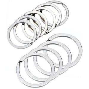 พวงกุญแจแบน2024เหล็กสแตนเลส304สำหรับพวงกุญแจบ้านและอุปกรณ์พวงกุญแจ - Product Image 1