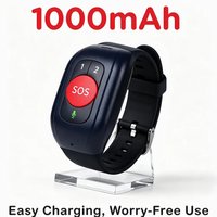 Bracelet intelligent de détection de chute pour personnes âgées avec bouton SOS, suivi GPS 4G GSM GPRS pour la démence et les détenus