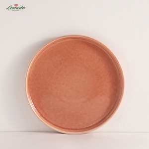Juego de vajilla duradero seguro para microondas ecológico de porcelana esmaltada naranja de lujo moderno brillante de 4 piezas - Product Image 5