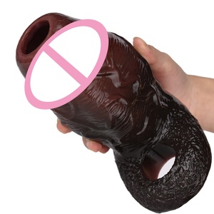 Fundas de Pene Realistas SXXY, Funda de Silicona con Anillo Antideslizante, Estimulación Vaginal y Anal, Preservativo Hueco para el Placer Sexual en Pareja - Product Image 2