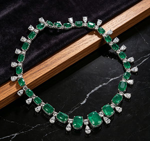 925 silver glass necklace shines, fashionable for holiday parties, business occasions, daily wear, a delightful <b>gift</b> for girls L - Product Image 6