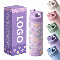Bouteille d'eau Tairflask en acier inoxydable 304, 550 ml, à double paroi, isolée sous vide, avec couvercle à paille anti-fuite et anti-poussière pour les sports de plein air