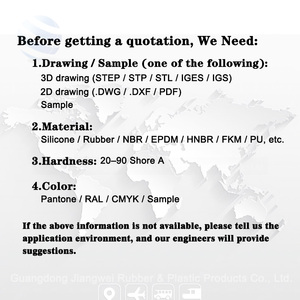 تصنيع منتجات مطاط السيليكون fkm nbr epdm البولي يوريثان مقولب حسب الطلب على شكل قطع غيار سدادة منحنية - Product Image 4