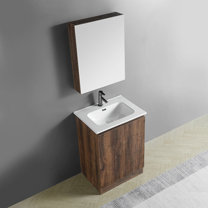 Vanidades de <span class=keywords><strong>baño</strong></span> montadas en el piso de alto estándar Unidad de artículos sanitarios Muebles Espesar Pvc Gabinete Vanity Set - Product Image 2