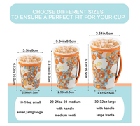 Manchon de tasse à café en néoprène personnalisé avec logo, sangle de transport, isolant, réutilisable, durable, porte-boisson pour usage quotidien