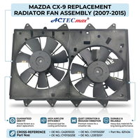 Conjunto de Ventilador de Refrigeración del Motor para Mazda CX 9 2007-2015, Reemplazo OEM, Ventilador de Refrigeración del Motor de Alto Flujo de Aire, Repuestos para Automóviles