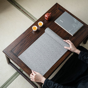 Mantel de tela para mesa Guanlan Home, estilo chino Zen, impermeable, aislante del calor, para ceremonia del té - Product Image 4
