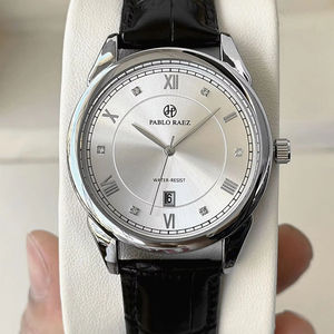 Montre-bracelet à quartz pour homme, design minimaliste décontracté, bracelet en cuir étanche, vente en gros, conception OEM ODM, montre à quartz professionnelle 40 mm - Product Image 2