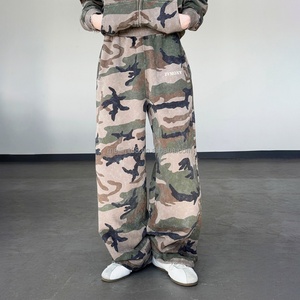 Custom Baggy Sweatpants Hoodie Set <b>Jogging</b> Suit <b>Camouflage</b> Camo Streetwear Oversize Design Tracksuit Men Custom Sweat Suit - Product Image 3