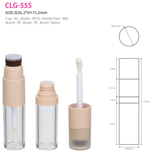 5ml Double-Ended Concealer Stick with Metallic Finish ABS Plastic Cosmetic Packaging Lip Gloss Cream Eyeliner Mascara <strong>Sunscreen</strong> - Product Image 1