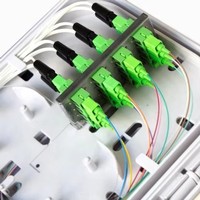 Kotak Distribusi Terminal Serat Optik FTTH Tahan Air IP67 Sampel Gratis Luar Ruangan 16 Port 1x16 PLC Splitter FTT-FDB16B