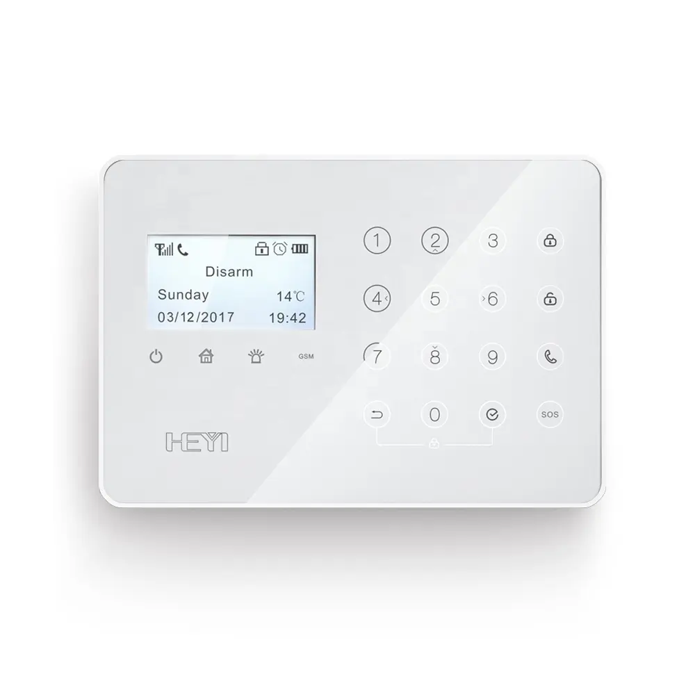 Security Gsm Alarm System With Intercom Speaker First Wall Safe System