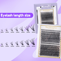 Kit Complet de 280 Faux Cils Synthétiques Naturels Longs et Courbés, Grande Capacité, Personnalisables avec Étiquette Privée