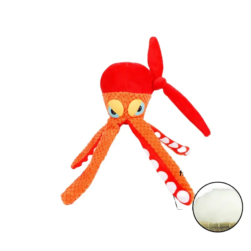 Accepteer Maatwerk Nieuw Huisdier Knuffel Octopus Hond Educatief Bijtbestendig Piepend Speelgoed
