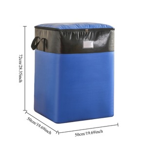 Sacs de rangement pour vêtements en gros d'usine, sacs de déménagement extra-larges en tissu épais et résistant avec design bicolore - Product Image 2